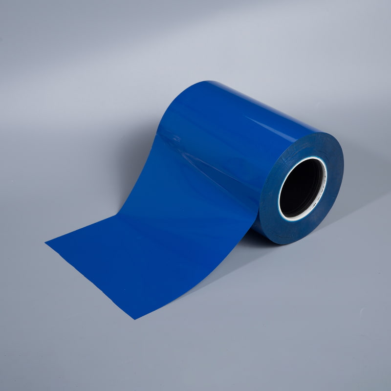 Filme de lançamento azul PET