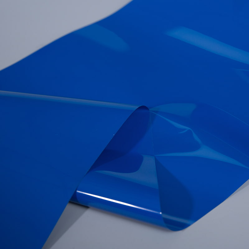 Filme de lançamento azul PET