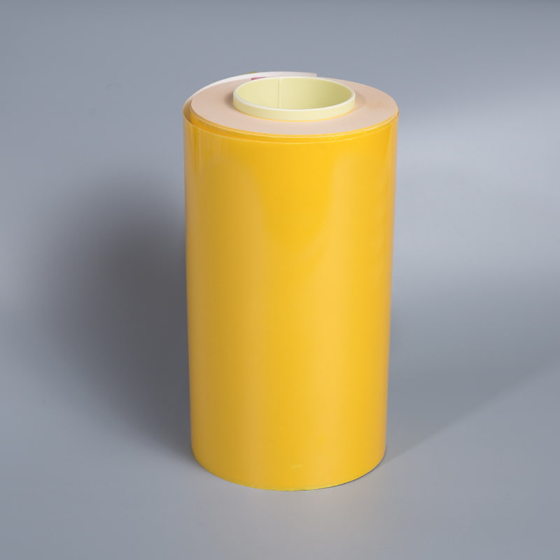 Filme de liberação amarelo PET Filme de liberação amarelo PET